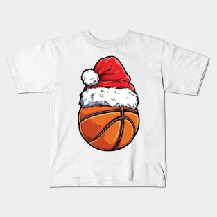 Basket Ball Santa Kids T-Shirt